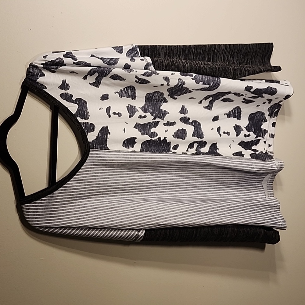 Black/Grey/White Long Sleeve Shirt